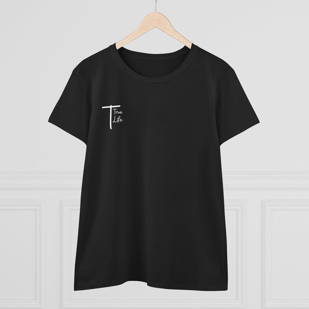 Women's White True Life Cotton T-Shirt