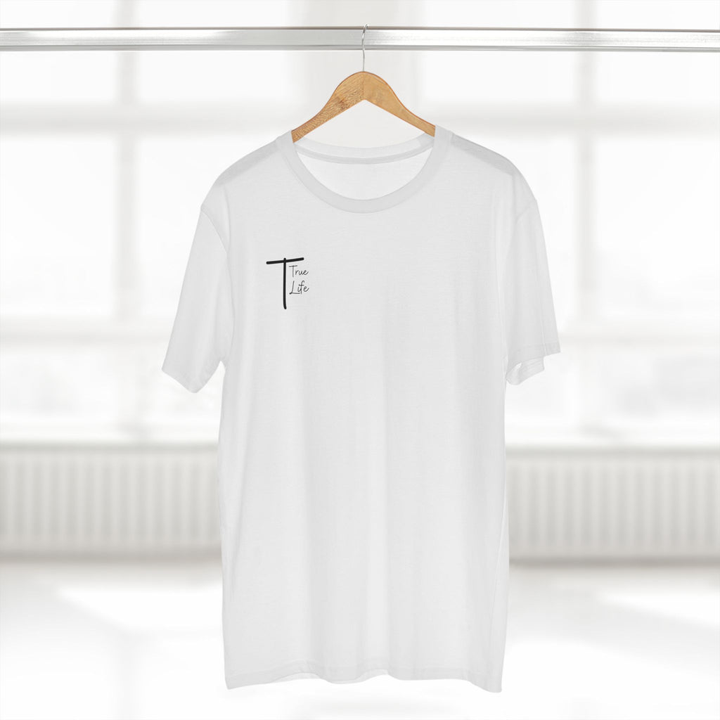 Men's White True Life Cotton T-Shirt
