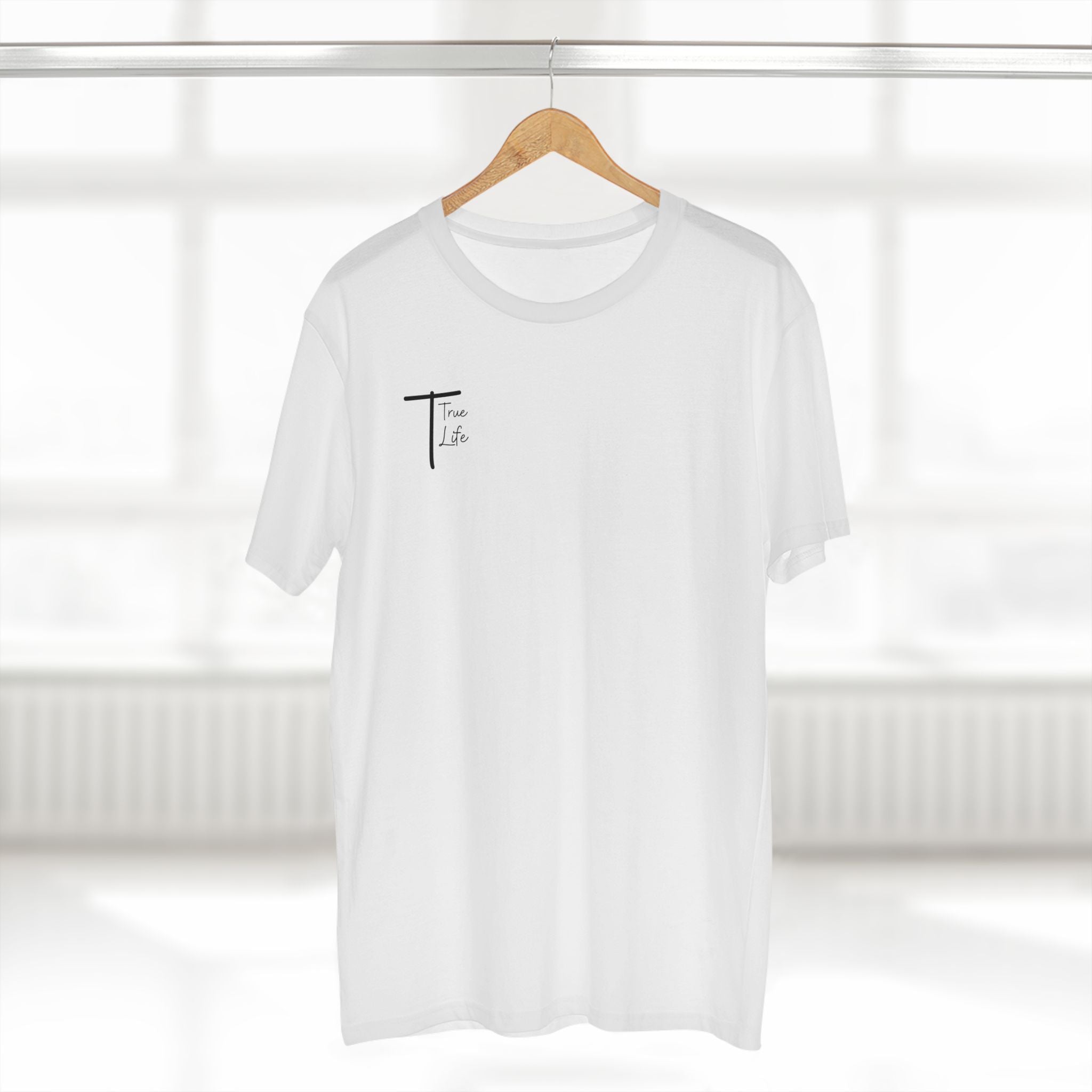 Men's White True Life Cotton T-Shirt
