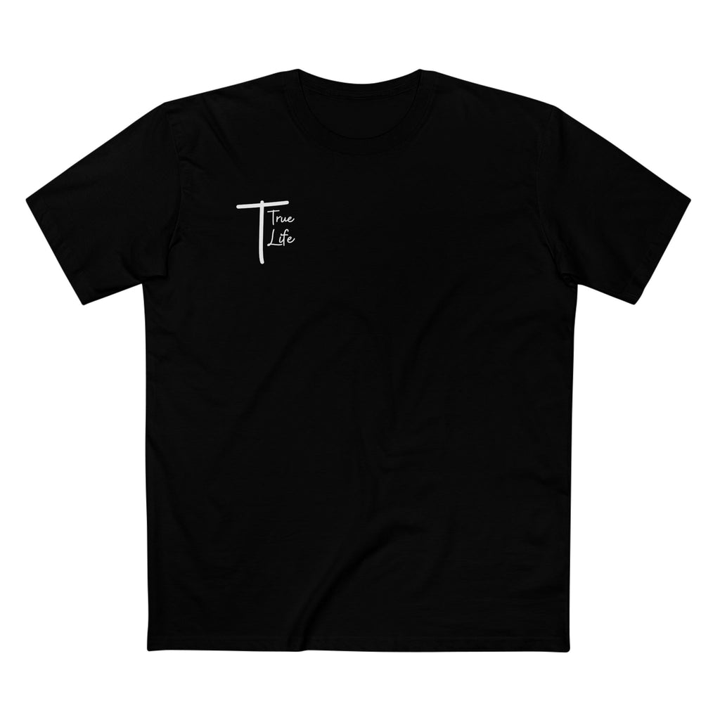 Men's Black True Life Cotton T-Shirt