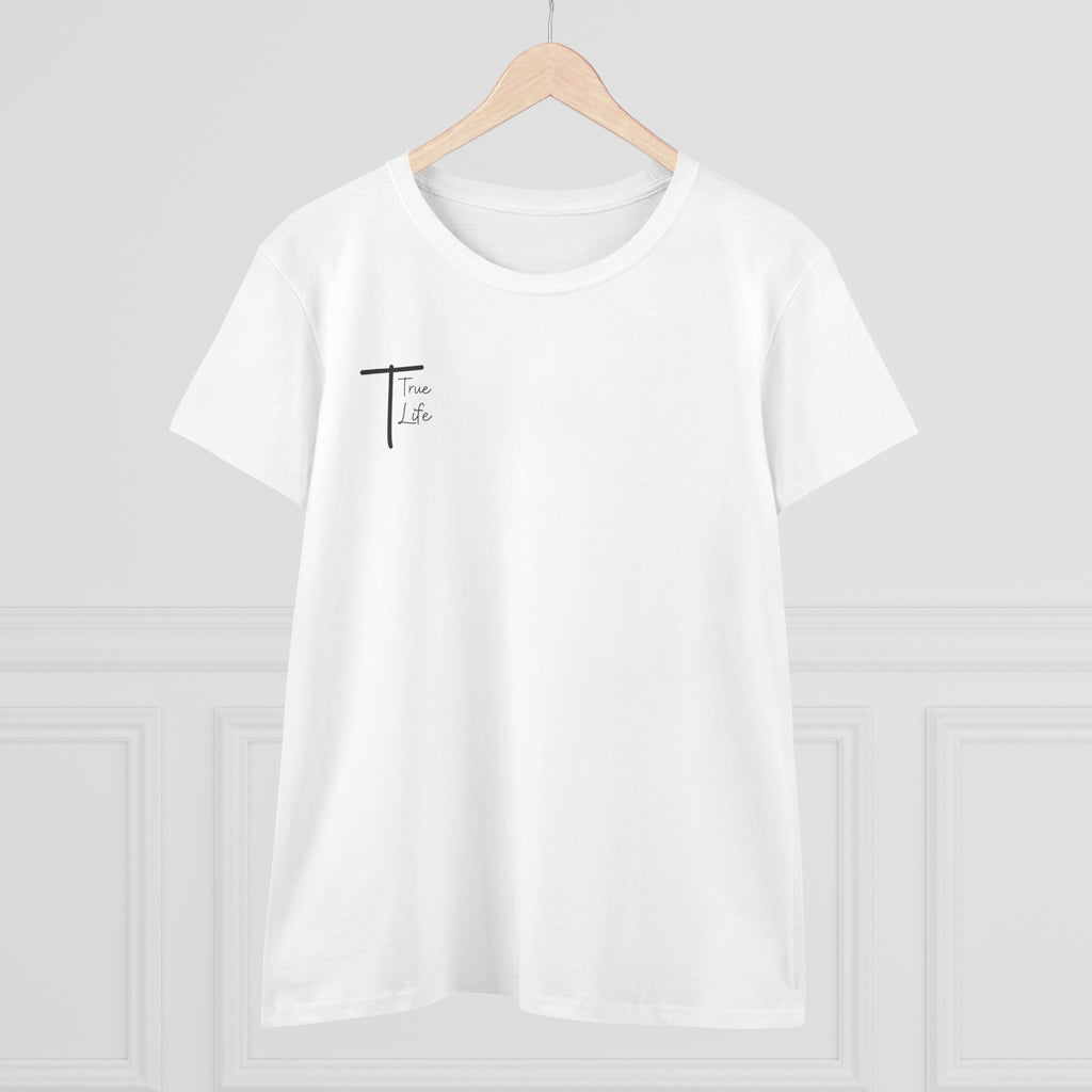 Women's White True Life Cotton T-Shirt