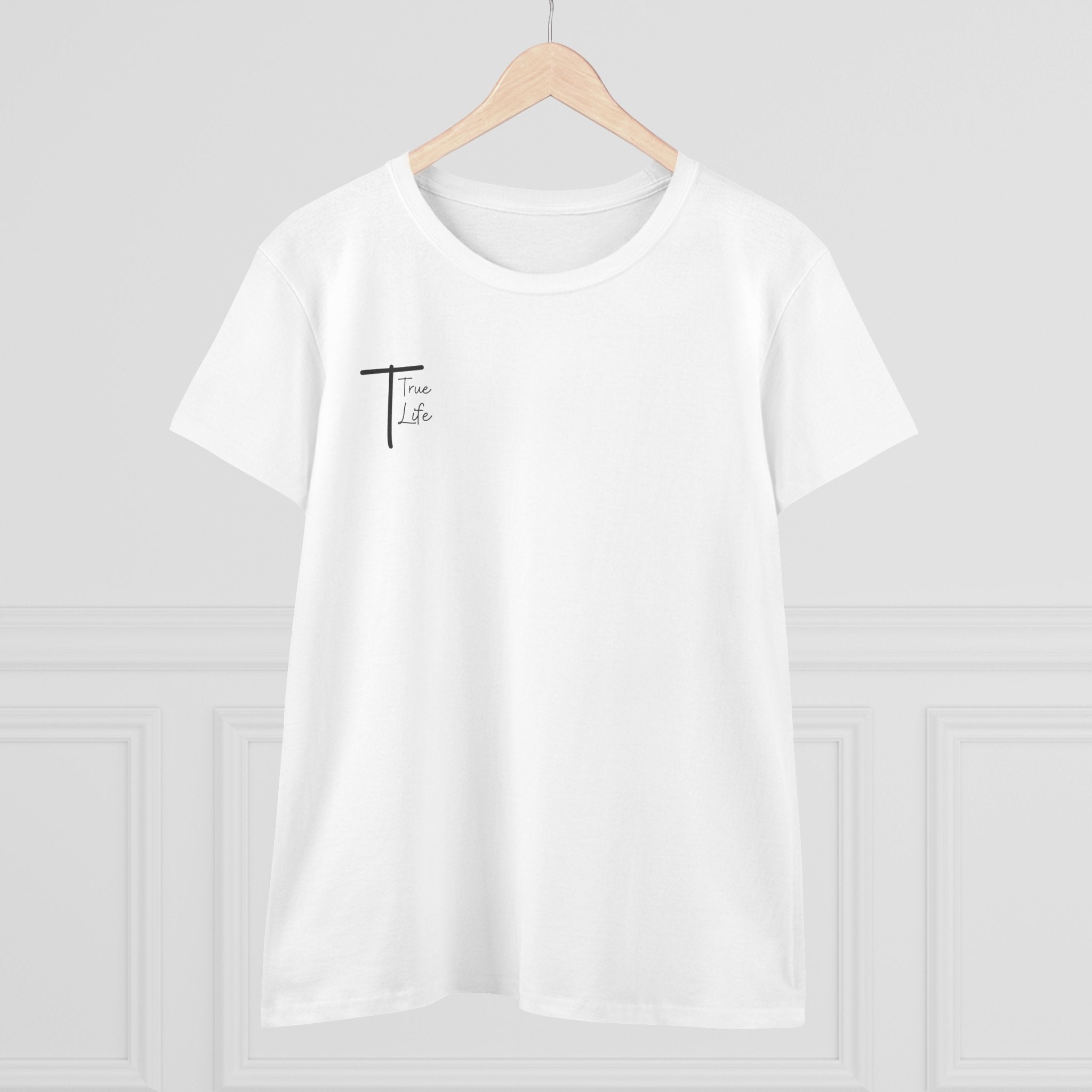 Women's White True Life Cotton T-Shirt