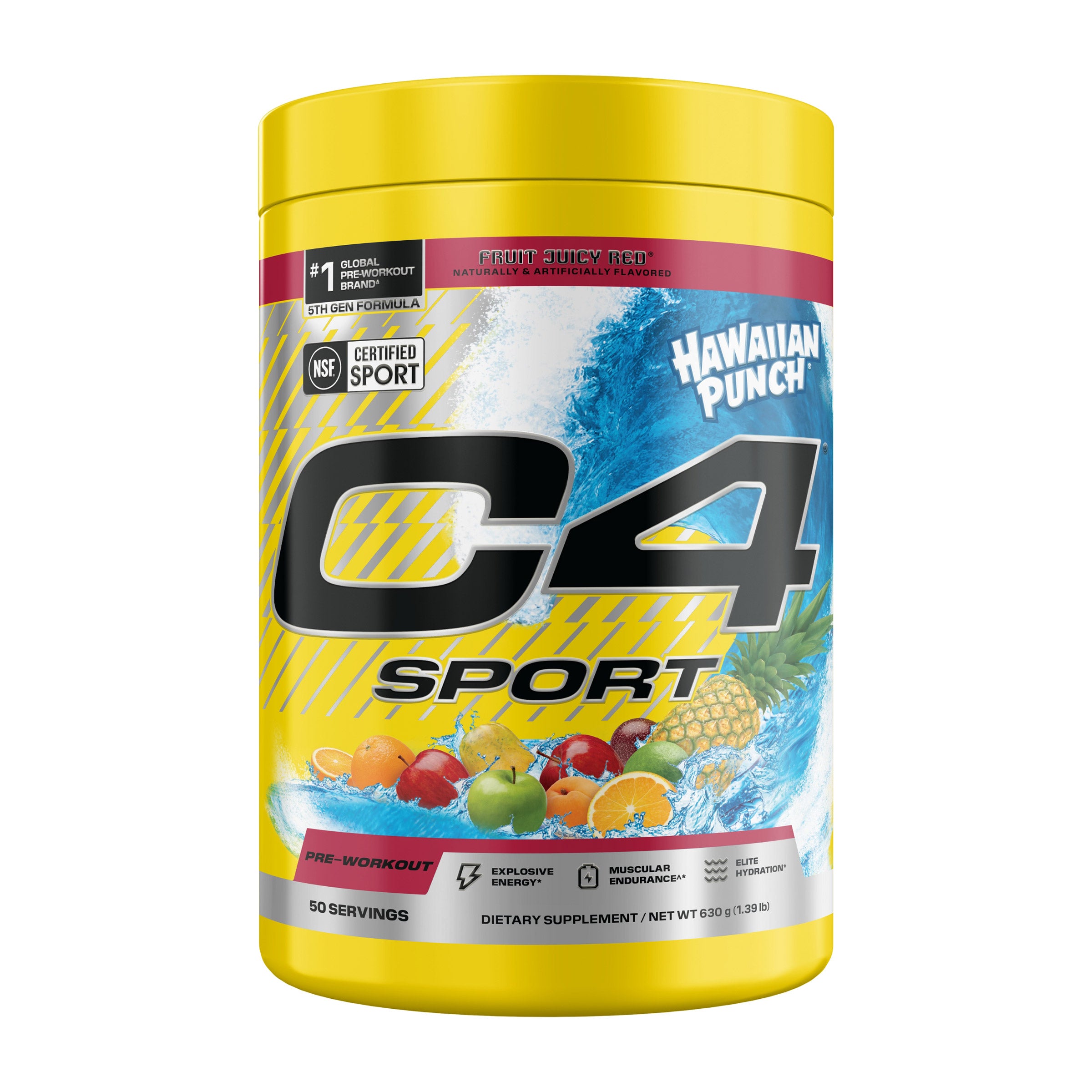 C4 Sport Pre-Workout, Hawaiian Punch, 50 Servings