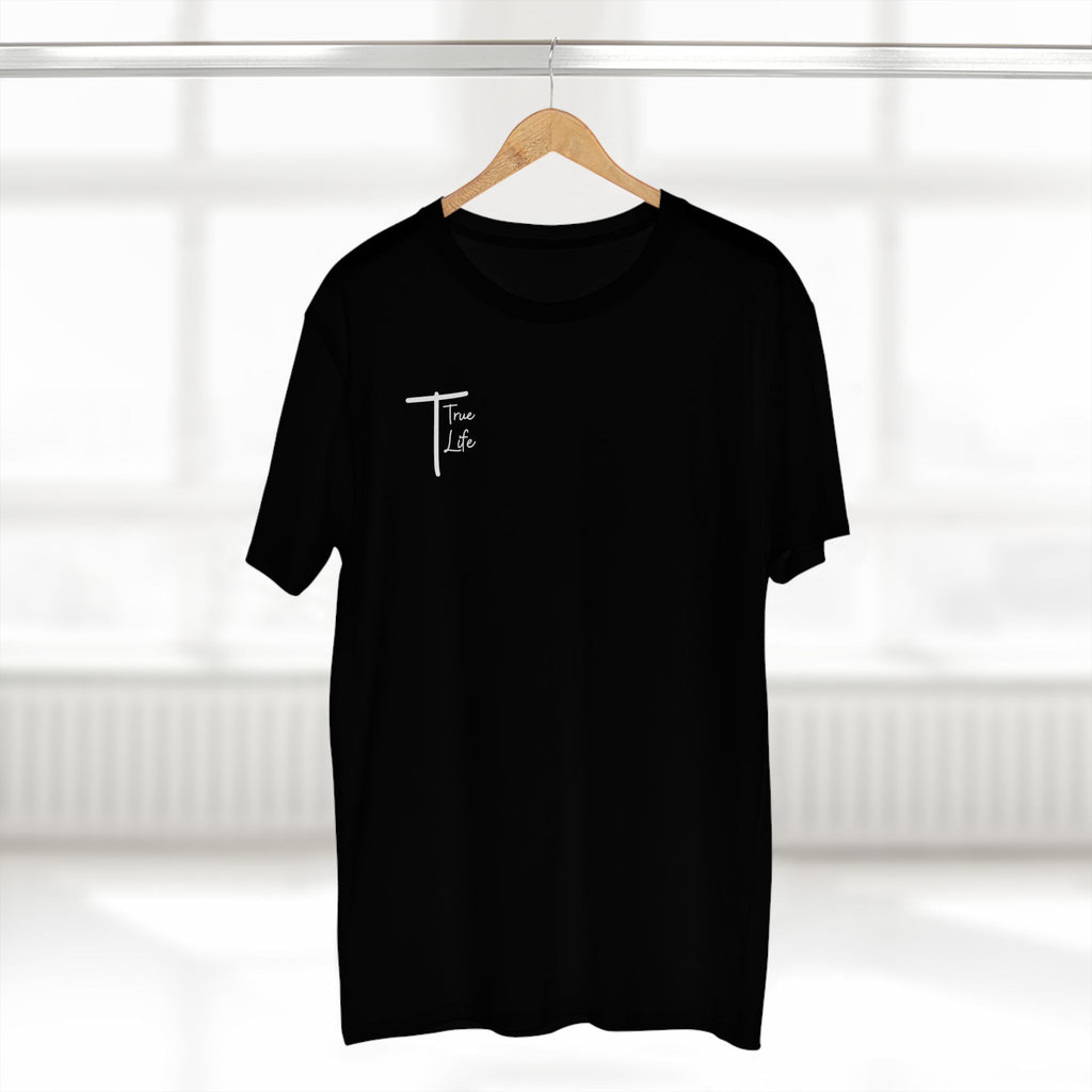 Men's Black True Life Cotton T-Shirt