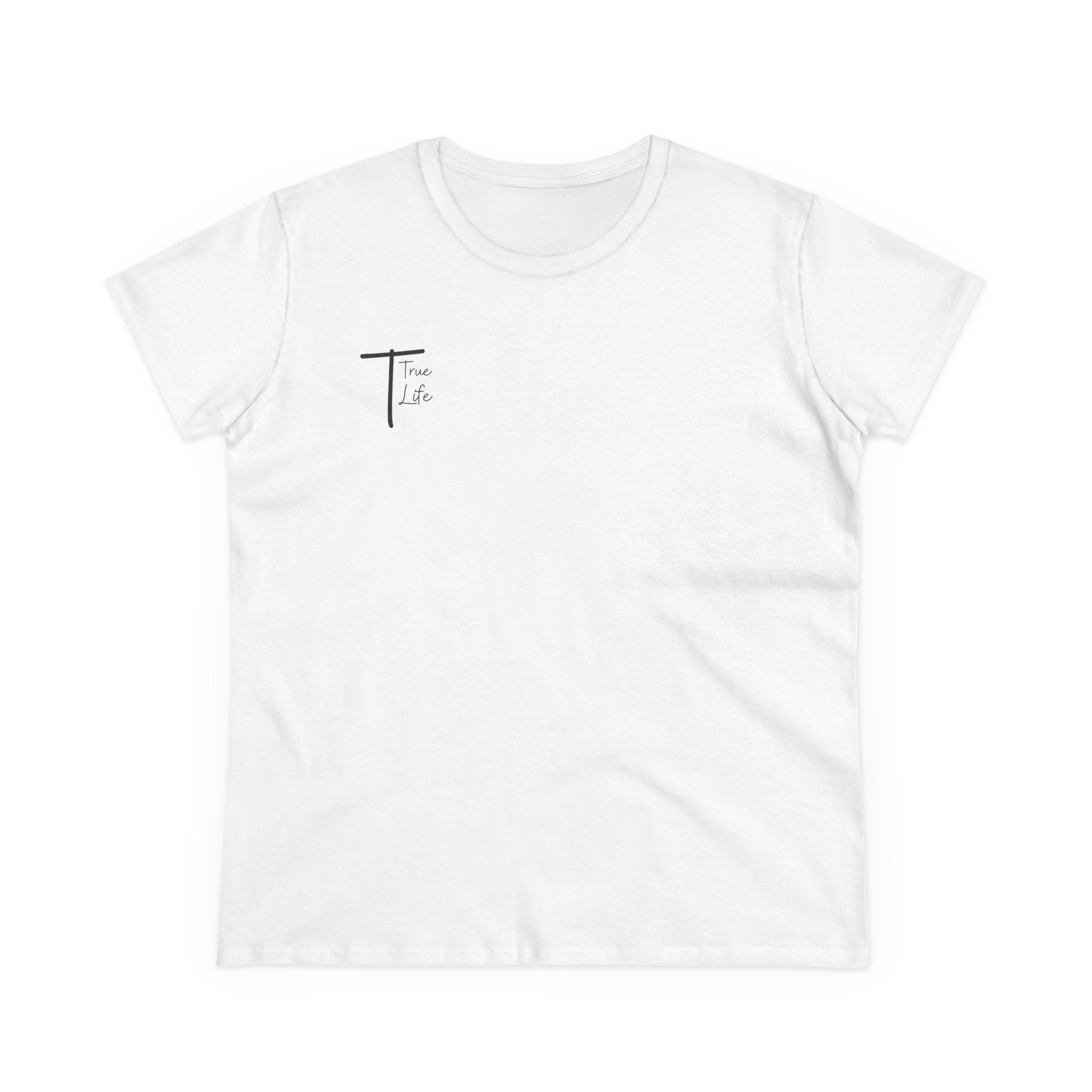 Women's White True Life Cotton T-Shirt