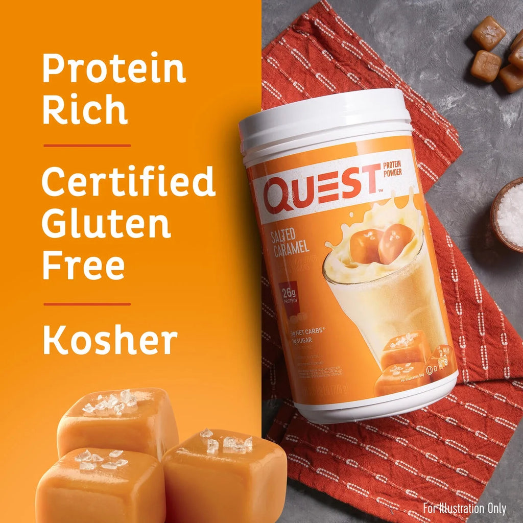 Quest Protein Powder, Salted Caramel, 26G Protein, 1.6 Lb, 25.6 Oz
