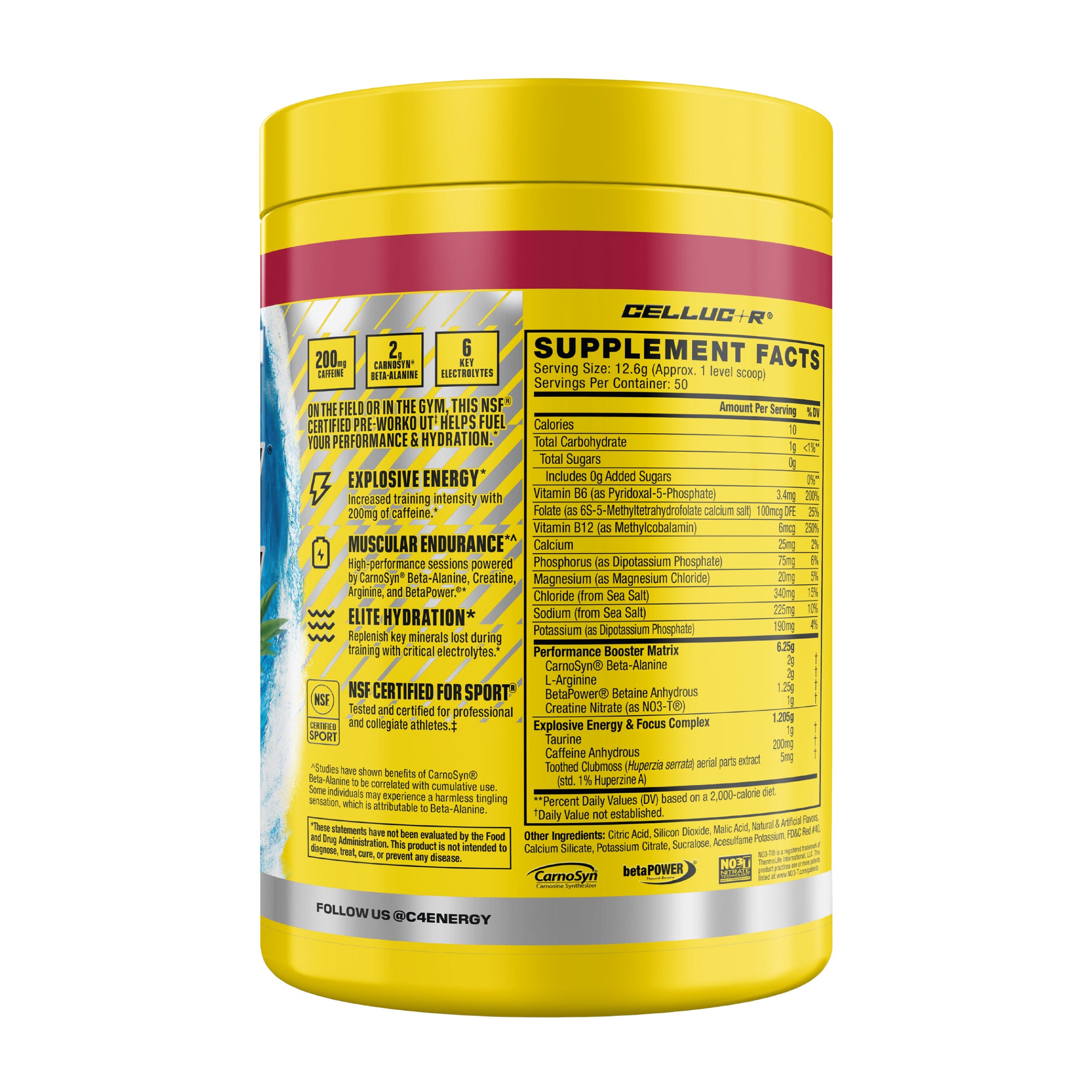 C4 Sport Pre-Workout, Hawaiian Punch, 50 Servings